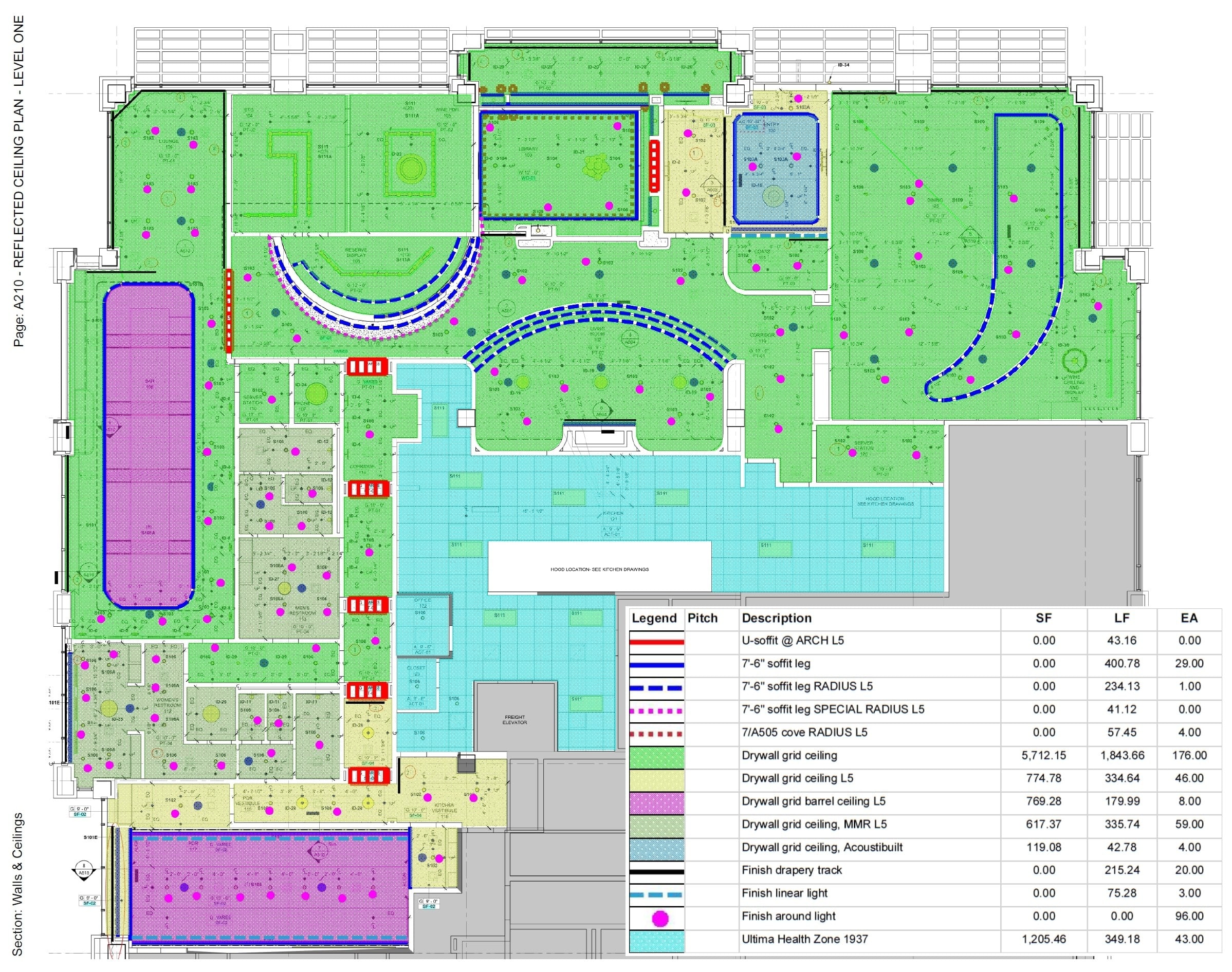 Sample Takeoff, Commercial Drywall and Acoustical Estimating and Project Management Professional Services